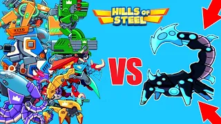 Hills of Steel:All Tanks vs Mini Hivemind Walking Through Gameplay