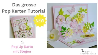 Pop Up Blumen Karte / Tutorial / Papierblumen / Stampin' Up!