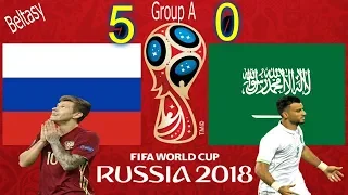 Russia vs Saudi Arabia 5-0 Goals & Highlights WORLD CUP 14.06.2018 HD