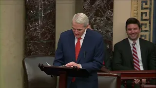 On the Senate Floor, Portman and Colleagues Give Legacy Remarks