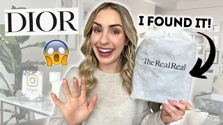 RARE DIOR BAG UNBOXING 😱 QUIET LUXURY BAG UNBOXING FROM THE REAL REAL | PRELOVED LUXURY BAGS