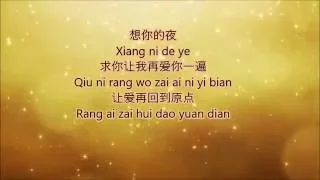 想你的夜 - 关喆 (Xiang Ni De Ye Lyrics)