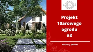 Aranżacja rodzinnego ogrodu - projekt ogrodu 10 arów #3