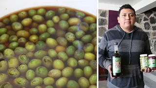 Así es como se fabrican las ACEITUNAS Y EL ACEITE DE OLIVA en CHIMALHUACAN