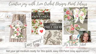 Easily Apply IOD Paint Inlays to Your Projects with Artist Gel Medium