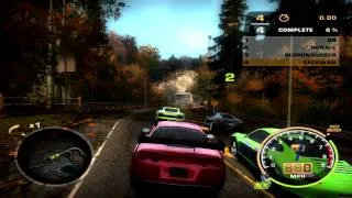 NFS Most Wanted - Chevrolet Corvette C6.R Gameplay [720p]