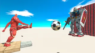 Titan kicks the ball - Animal Revolt Battle Simulator