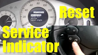 Reset service indicator on a Mercedes Benz E-Class w211 post 2003 facelift - Short Video!