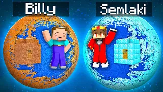 Billy Arm vs Semlaki Reich PLANET Bau Challenge in Minecraft