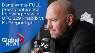Dana White addresses post-fight brawl at UFC 229 Khabib vs McGregor fight