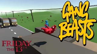 Gang Beasts - Happy Friday the 13th [Father and Son Gameplay]