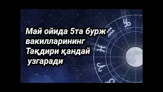 Май ойида 5 та бурж вакиларининг тагдири кандай узгарилади