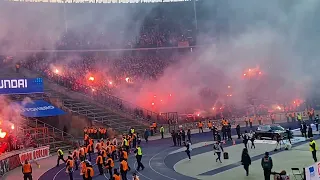 UNION BERLIN MIT RIESIGER PYROSHOW IM OLYMPIASTADION - GEGEN HERTHA BSC /09.04.2022