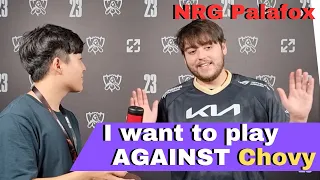 NRG Palafox: "I just want to play against Chovy" NRG vs MAD Worlds 2023