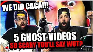 WE DID CACA!!! 5 Ghost Videos SO SCARY You’ll Say WUT? *REACTION!!