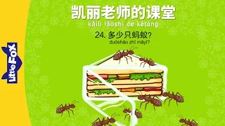 Mrs. Kelly's Class 24: How Many Ants?(凯丽老师的课堂 24: 多少只蚂蚁?) | Early Learning | Chinese | By Little Fox