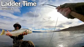 Winter Fly Fishing Pyramid Lake! Ladder Time Episode 5