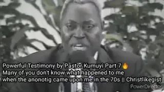 PASTOR KUMUYI shares what happened when the power came