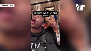 Ashanti, Nelly continue to fuel reconciliation rumors while singing Usher song