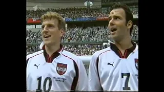 World Cup 1998 | National anthems: ITALY vs. AUSTRIA | German TV | Must see!