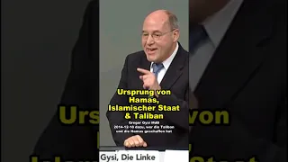 Ursprung von Hamas, Islamischer Staat und  Taliban - Gregor Gysi MdB