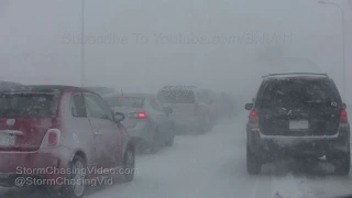 Colorado Springs, CO Severe Blizzard Conditions Close I-25 - 3/13/2019