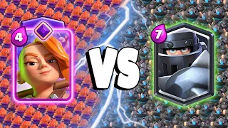 EVOLVED VALKYRIE VS MEGA KNIGHT - Clash Royale Challenge