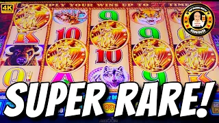 SUPER RARE 5 COINS - 1st time ever on Buffalo Gold bar top slot machine