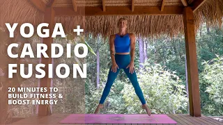 20-minute YOGA/HIIT CARDIO FUSION | Total body workout & stretch.. Ashley Freeman