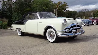 1954 Packard Caribbean Convertible in Black & White & Engine Sound - My Car Story with Lou Costabile