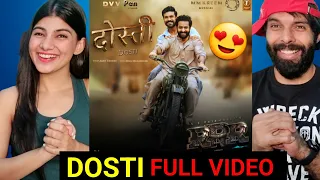 Dosti (Full Video) RRR Reaction - Amit Trivedi, MM Kreem | NTR, Ram Charan, Ajay Devgn SS Rajamouli