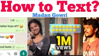 How to text your Crush | Tamil | Madan Gowri | MG