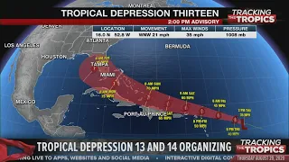 Tracking Tropical Depression 13