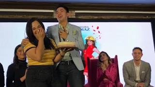 David Licauco SINORPRESA ni Fish Ball Date Fritzie Enriquez sa Presscon