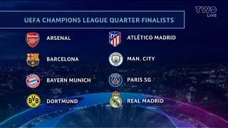 8 teams remain in the UEFA Champions League!