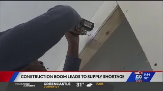 Construction boom leads to supply shortage