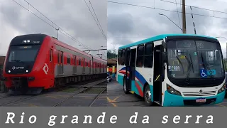 Rio Grande da serra : movimentação de ônibus e trens