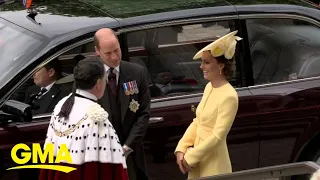 See royal family arrive at St. Paul’s Cathedral for queen's Platinum Jubilee service l GMA