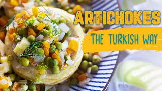 How to Make Delicious Turkish Artichoke? 💚 Healthy Vegetable Recipe With Olive Oil | It's So Easy