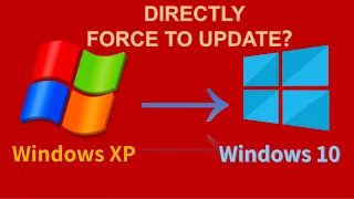 Is it possible to directly force the upgrade of Windows XP to Windows10 without losing the software?