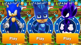 Tag with Ryan vs Sonic Prime Dash vs Sonic Dash - Catboy PJ Masks All Characters Unlocked