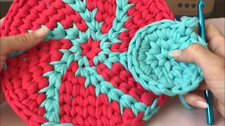 Perfect Round Crochet Basket Base, Waistcoat Stitch - Beginner Friendly