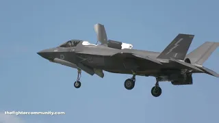 (4K) RAF F-35B from 617 Squadron The Dambusters Display at the Royal International Air Tattoo 2023