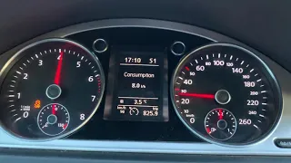 Volkswagen Passat VR6 3.6FSI 0-200 acceleration with LC