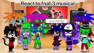 youtubers fnas users react to fnaf 3 musical
