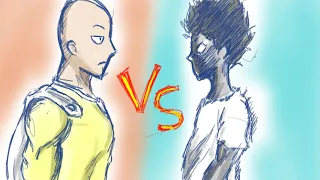 One Punch Man Saitama vs Mob Psycho 100 (Part 1) - Fan Animation