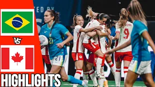 Canada vs Brazil | Highlights & Penalty Shootout | SheBelieves Cup Semi Final | 06/04/24