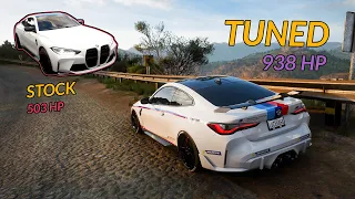 BMW M4 Competition Coupé 2021 - Stock vs Tuned - FH 5 - 1440p ULTRA SETTINGS - Thrustmaster T300 RS