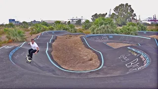 INCREIBLES SENSACIONES con el  SURFSKATE en el  PUMP TRACK