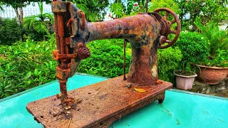 Restoration   Sewing machine SIMANCO Rusty - Repair Sewing machine old